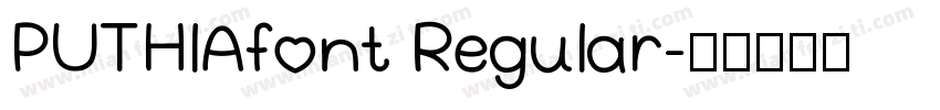 PUTHlAfont Regular字体转换